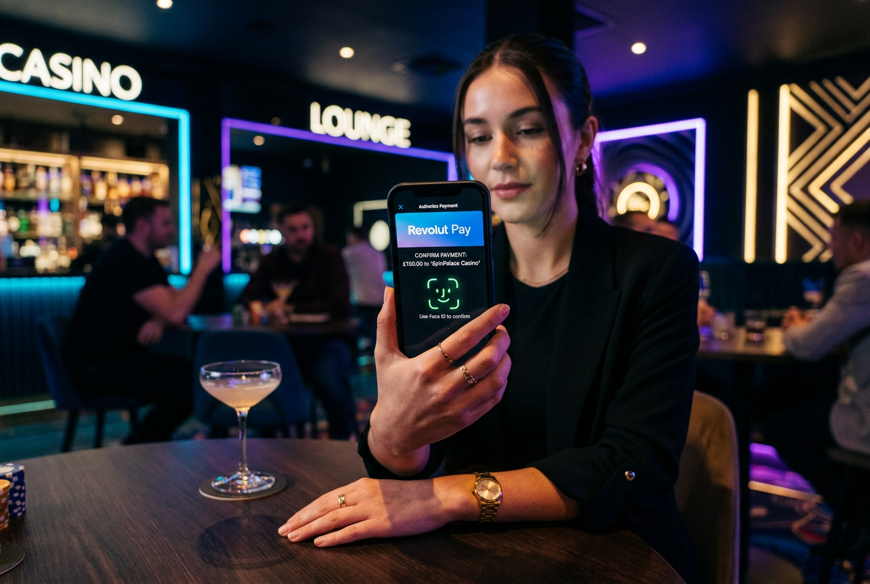 Mobilní hra v online casinu s využitím Revolut Pay